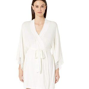 Eberjey Sara Mademoiselle Kimono Robe in White